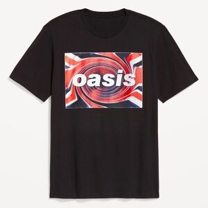 Oasis Old Navy Black Graphic T-Shirt. New in packaging. 
.*** Size MEDIUM - TALL